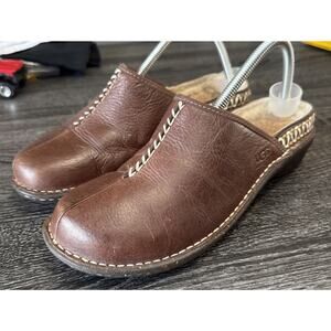 UGG Shoes Womens 10 Kohala Clogs Brown Leather Sheepskin Casual Comfort Low